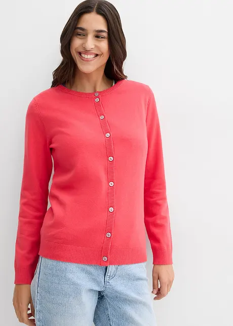 Gilet en maille, col rond, bonprix