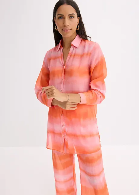 Chemisier ample et long à imprimé batik, bonprix