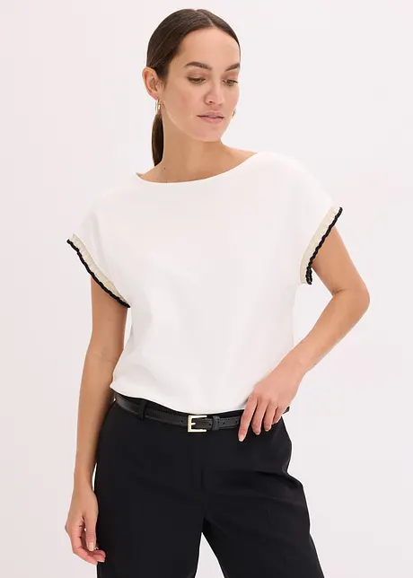 T-shirt à bordure contrastante, bonprix