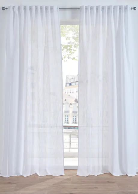 Rideau aspect lin normal et extra large (1 pce), bonprix