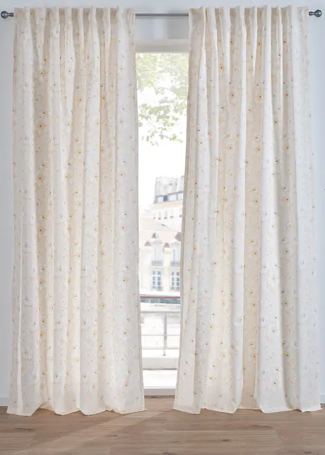 Voilage à imprimé floral (1 pce), bonprix