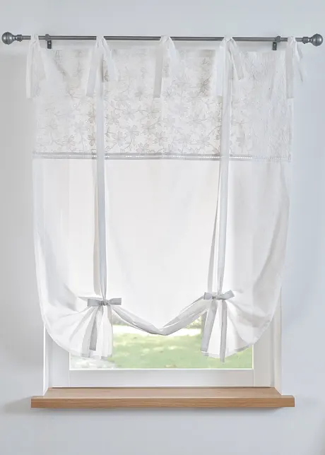 Store à nouettes avec broderie, bonprix