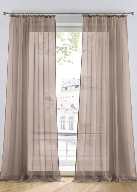 Voilage uni (1 pce), bonprix
