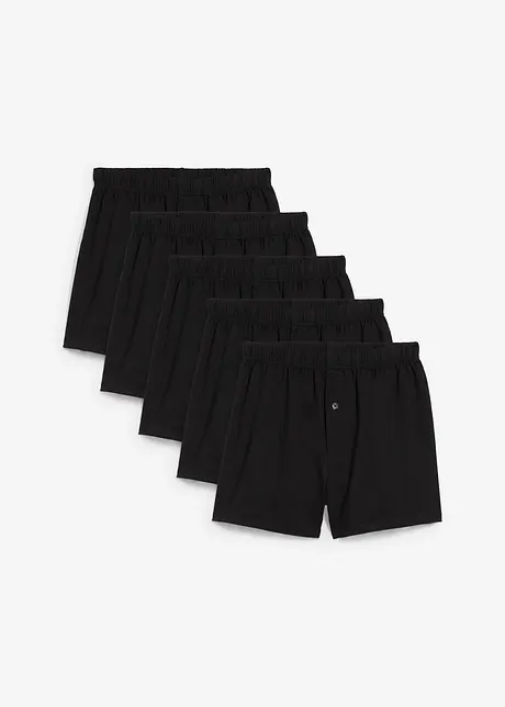 Lot de 5 boxers coton, bonprix