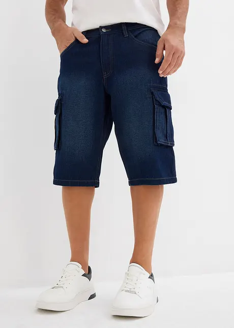 Bermuda cargo en jean, coupe loose, bonprix