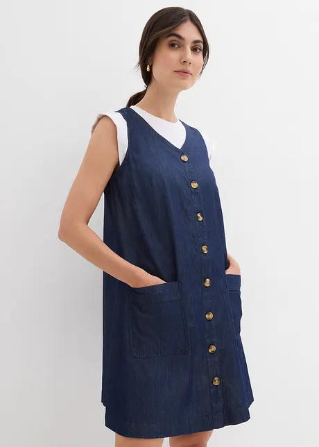 Robe en jean 100% coton, bonprix