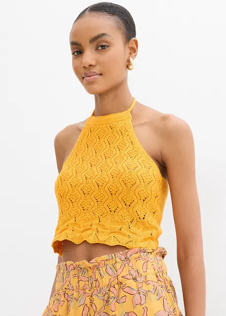 Top dos nu en maille, bonprix