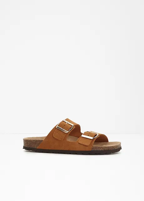 Mules en cuir, bonprix