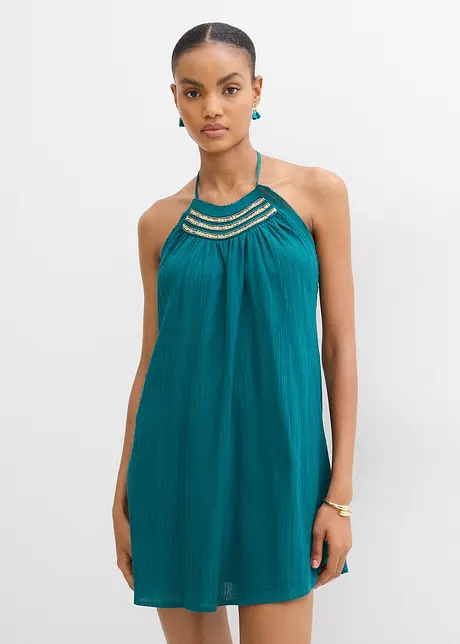 Robe à bretelles, effet froissé, bonprix