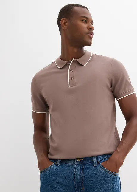 Polo en maille piquée, 100% coton, bonprix