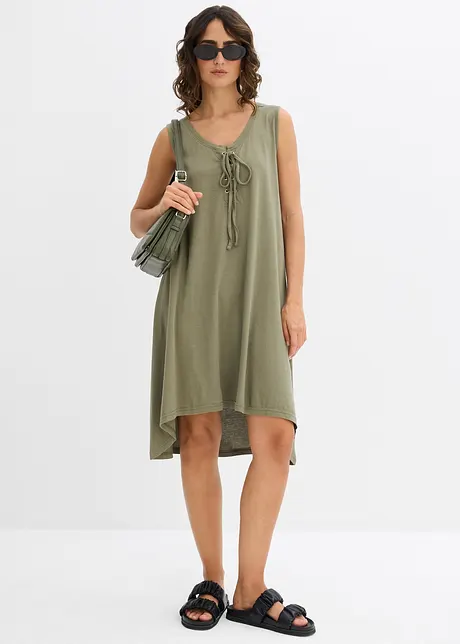 Robe en jersey à laçage, bonprix