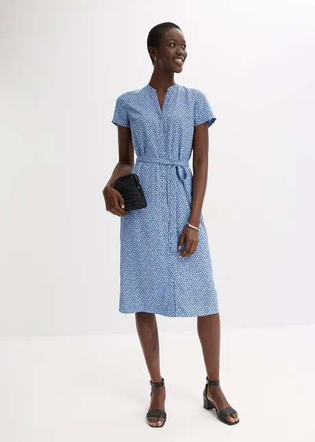 Robe-chemise à pois, bonprix