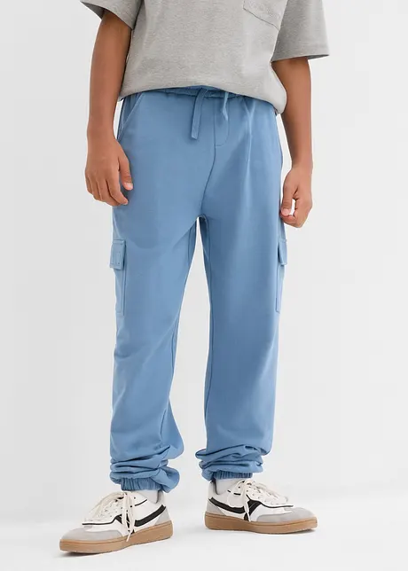 Pantalon de jogging à poches cargo, 100% coton, bonprix