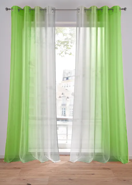 Voilages avec dégradé (2 pces), bonprix