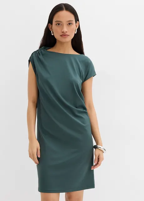 Robe courte en crêpe texturé, bonprix