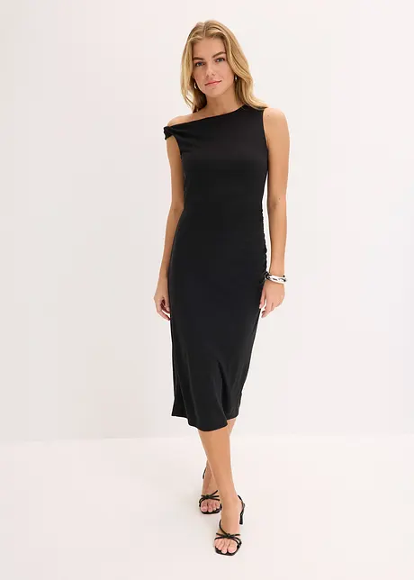Robe à col asymétrique, bonprix