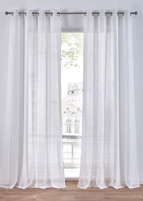 Rideau à rayures tissées (1 pce), bonprix