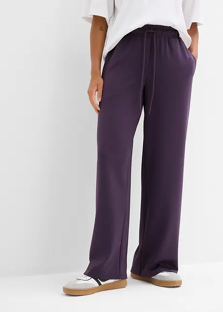 Pantalon en jersey interlock épais, bonprix