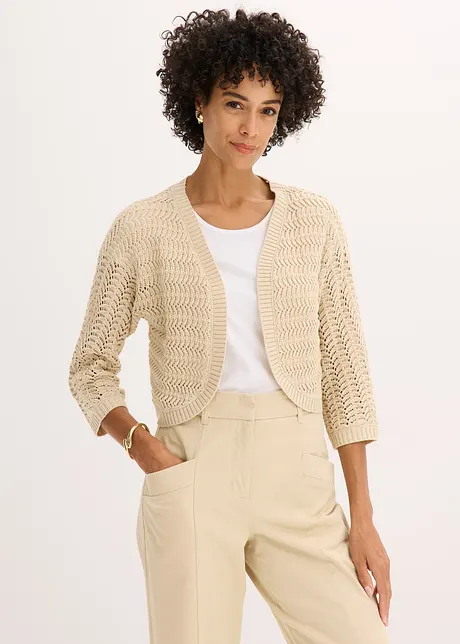 Boléro en crochet, manches coudes, bonprix