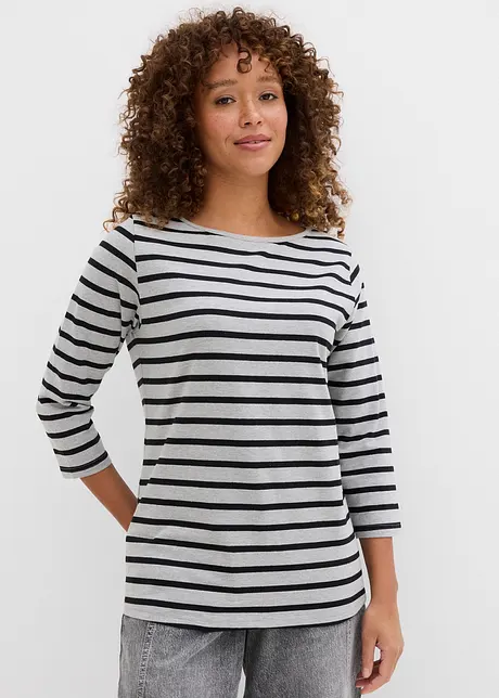 T-shirt manches longues coton, bonprix