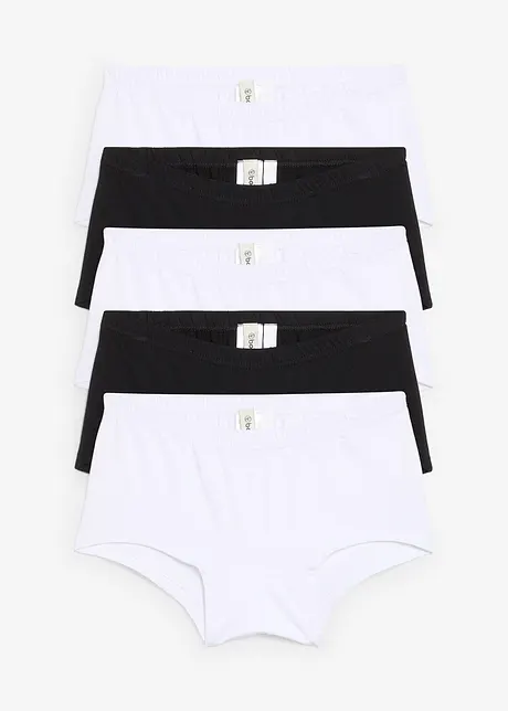Lot de 5 boxers avec coton doux, bonprix