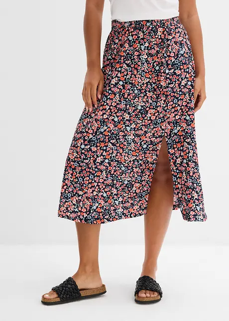 Jupe midi en viscose, bonprix