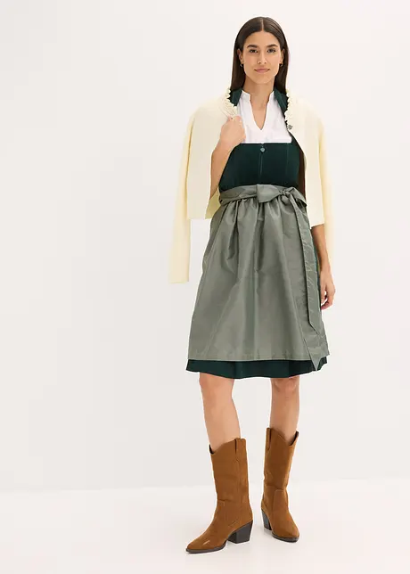Dirndl avec velours en longueur midi (ens. 2 pces), bonprix