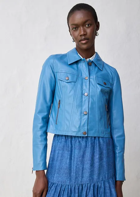 Veste en cuir, bonprix