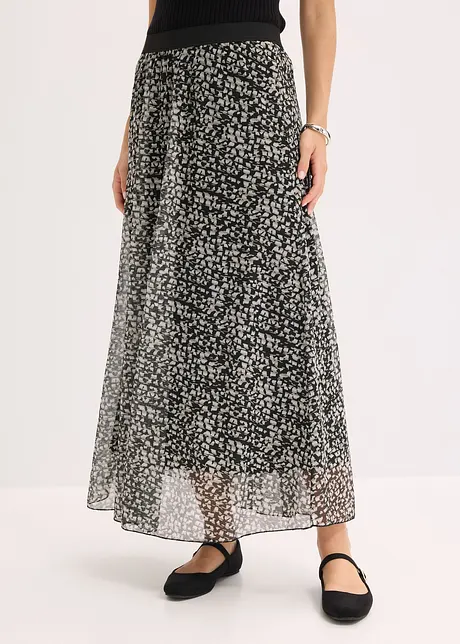 Jupe en jersey et mesh, bonprix