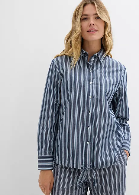Chemisier oversize avec cordon à nouer, bonprix