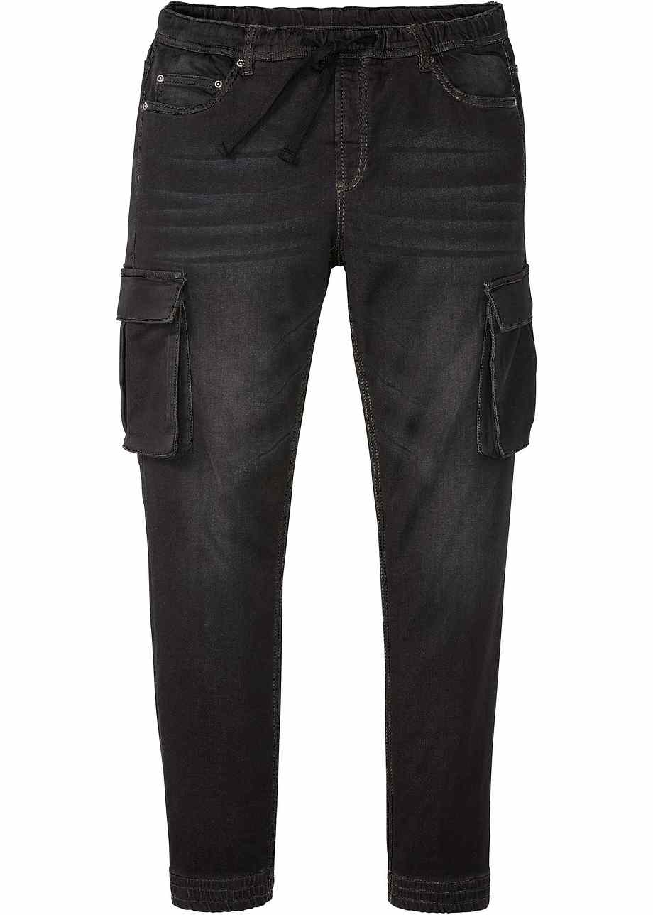 jean cargo noir zara
