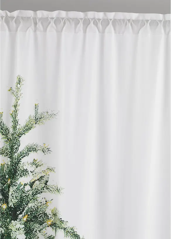 Rideau LED à imprimé sapin de Noël (1 pce), bonprix