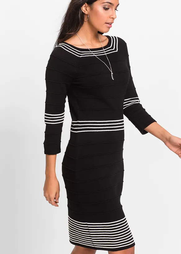 Robe pull en viscose majoritaire, bonprix