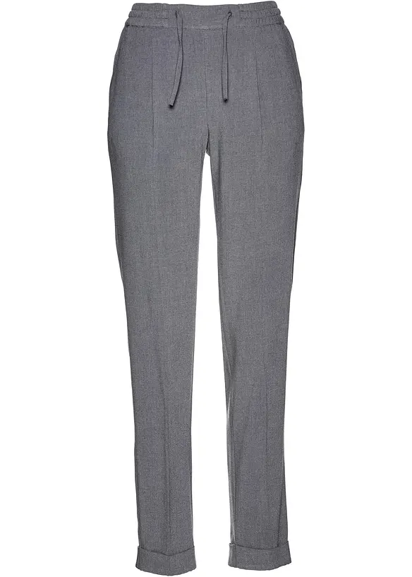 Pantalon avec taille entièrement élastiquée, bonprix