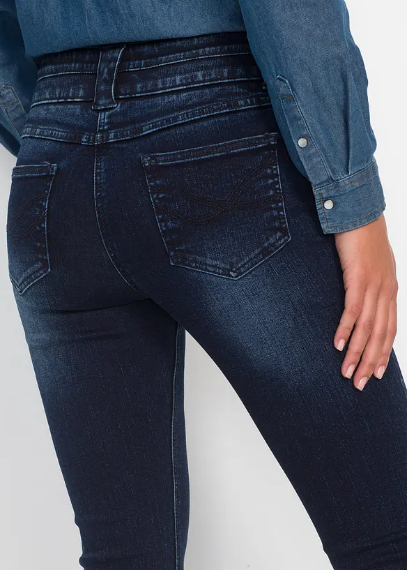Jean slim taille haute, sculptant et ultra-souple, bonprix