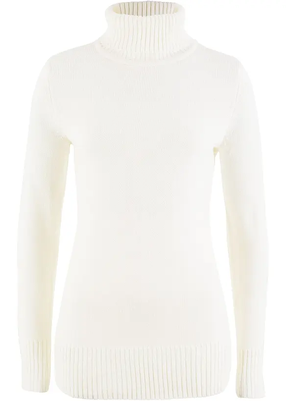 Pull col roulé basique, bonprix
