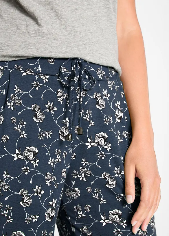 Pantalon palazzo avec tour de taille élastiqué, bonprix