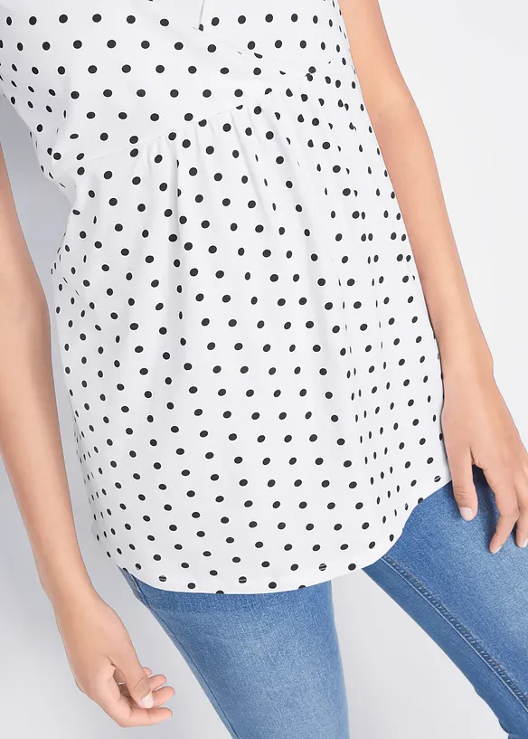 Lot de 2 tops de grossesse/d’allaitement, bonprix