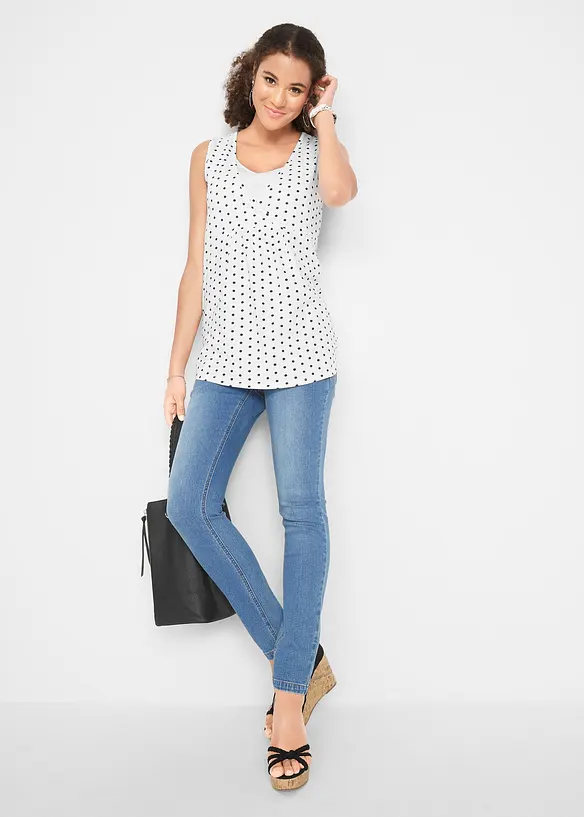 Lot de 2 tops de grossesse/d’allaitement, bonprix