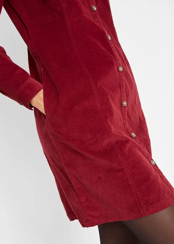 Robe en velours côtelé extensible, bonprix