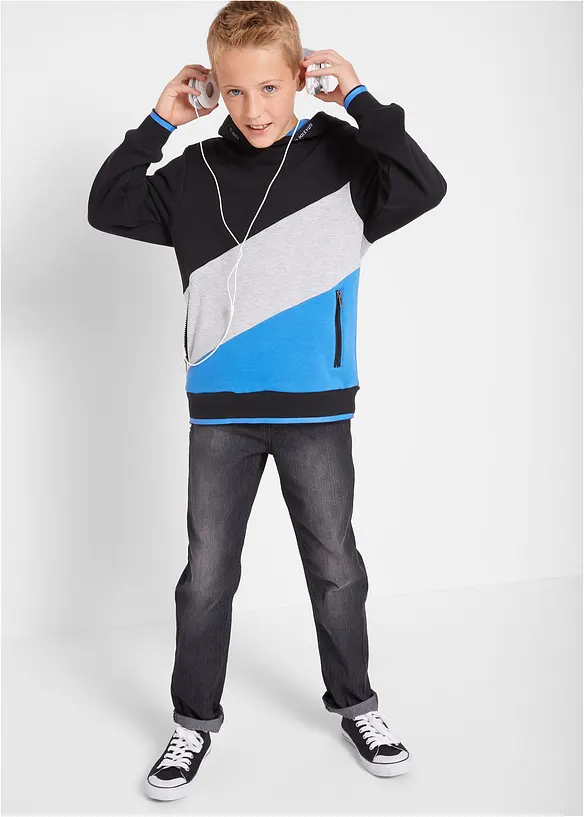 Sweat à capuche 100% coton, bonprix