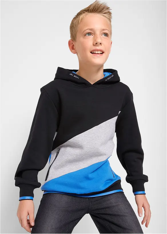 Sweat à capuche 100% coton, bonprix