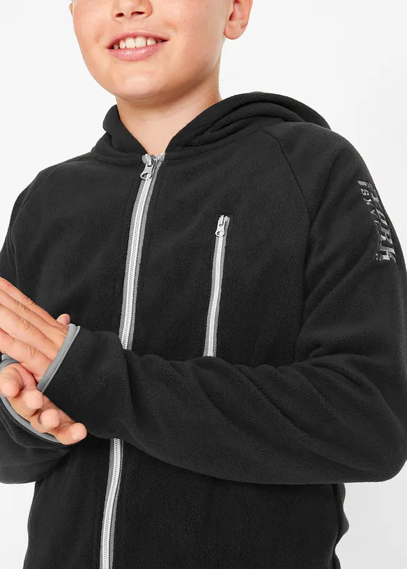 Gilet polaire avec détails contrastés, bonprix