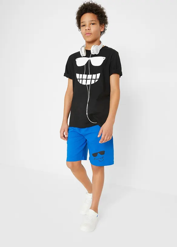 T-shirt et bermuda en jersey (ens. 2 pces) 100% coton, bonprix