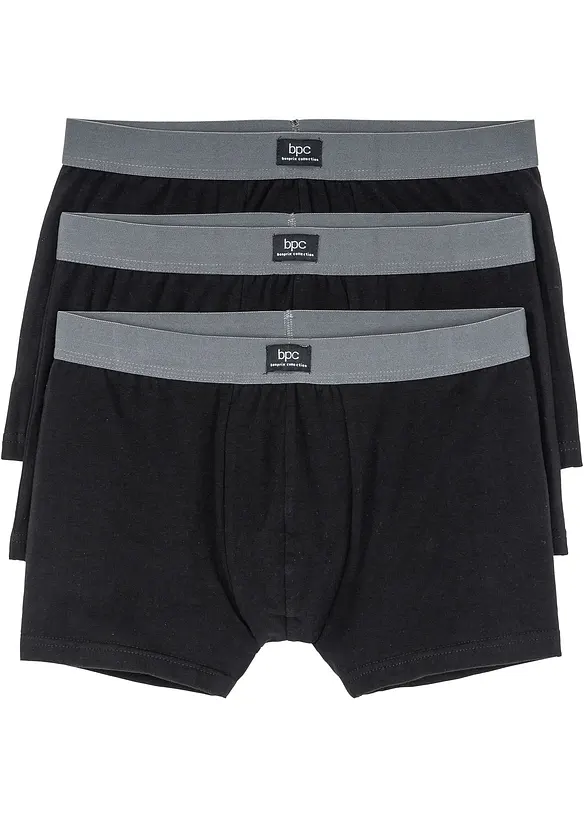 Lot de 3 boxers coton, bonprix