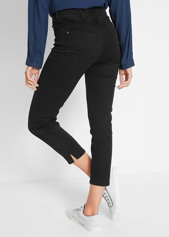 Jean slim, taille mi-haute élastiquée, bonprix