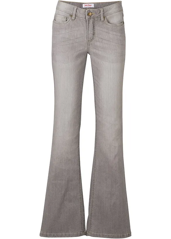 Jean bootcut taille mi-haute, extensible et confortable, bonprix
