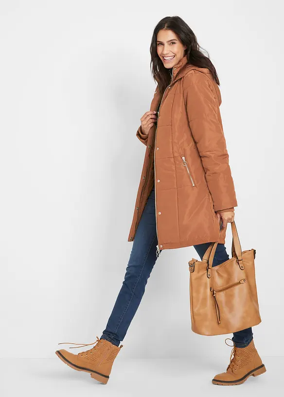 Manteau matelassé à capuche, rembourré, bpc bonprix collection