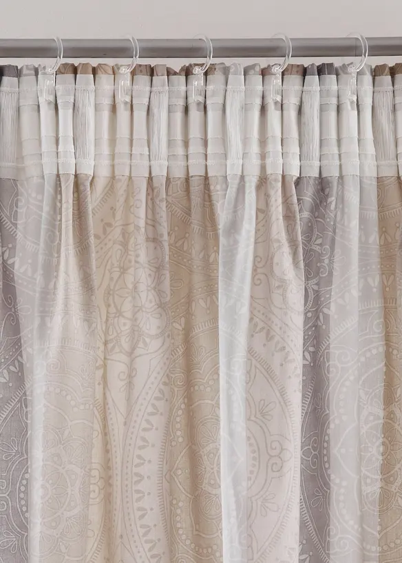 Rideau à rayures avec polyester recyclé (1 pce), bonprix
