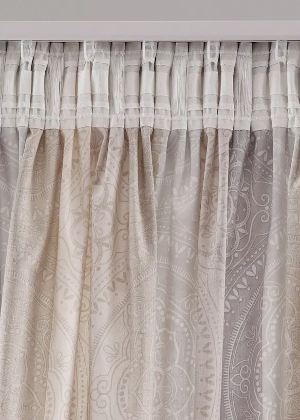Rideau à rayures avec polyester recyclé (1 pce), bonprix